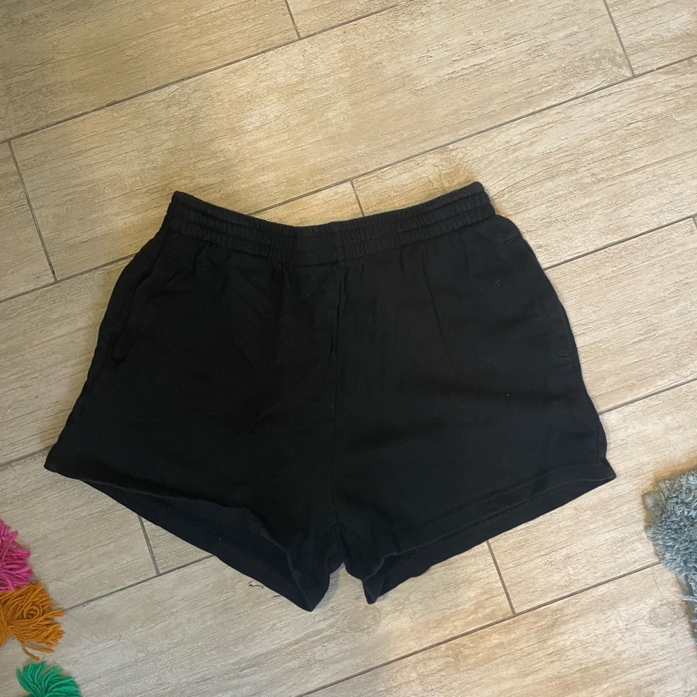 Black lounge shorts